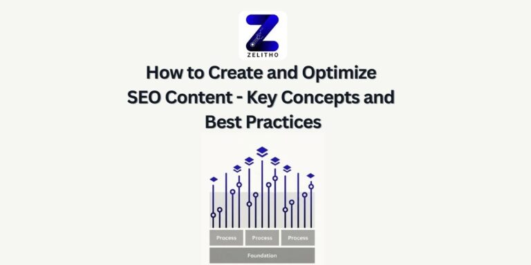 How to Create and Optimize SEO Content Key Concepts and Best Practices- Blog by Zelitho