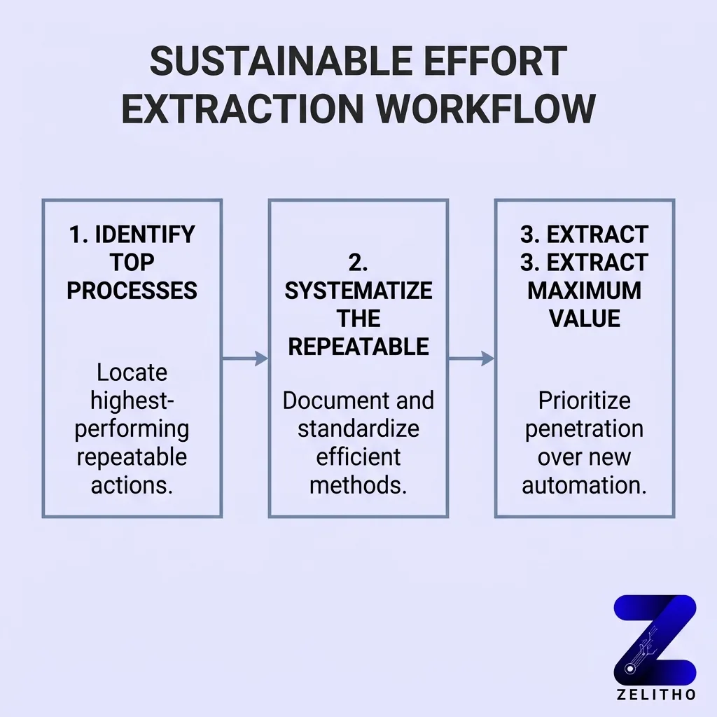 Step 2 , Design Flexible, Automated Systems That Scale Output Without Scaling Headcount infpgraphic by zelitho