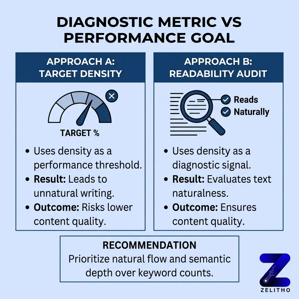 What the Numbers Actually Tell You and What They Cannot - diagonistic metroc vs performance goals for keywords