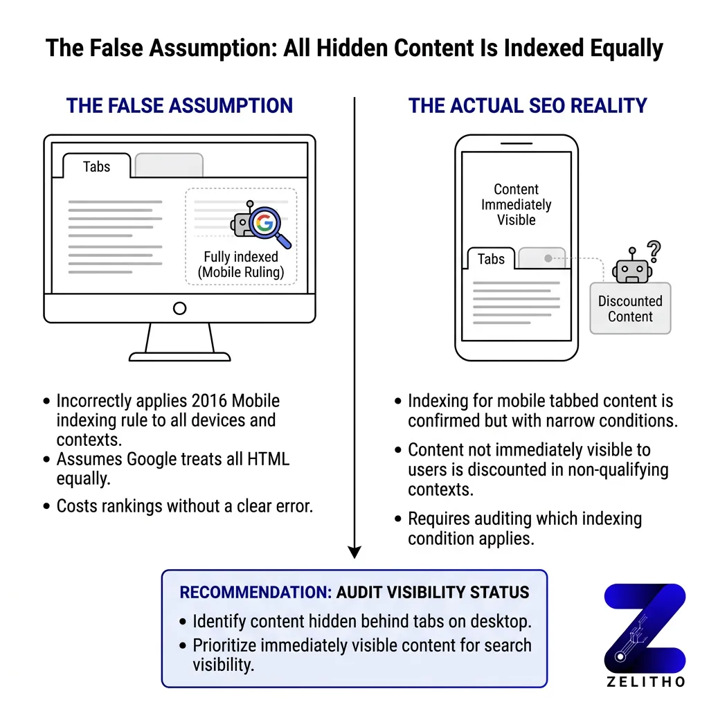 How Google Actually Treats Hidden and Tabbed Content (It Changed More Than Once) blog by zelitho