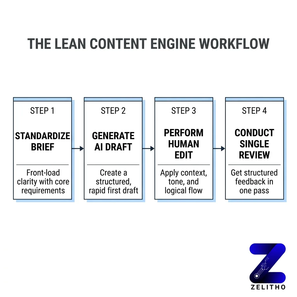 The Lean Content Engine Is a Sequencing Decision
