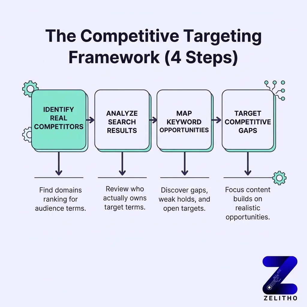 The Competitive Targeting Framework: How to Extract Ranking Gaps and Weak Holds From Rival Pages