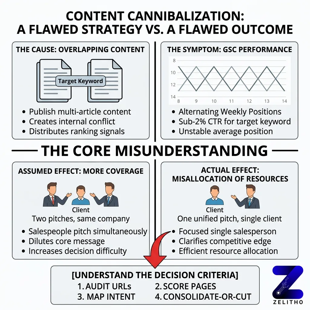 What Content Cannibalization Actually Looks Like in Practice