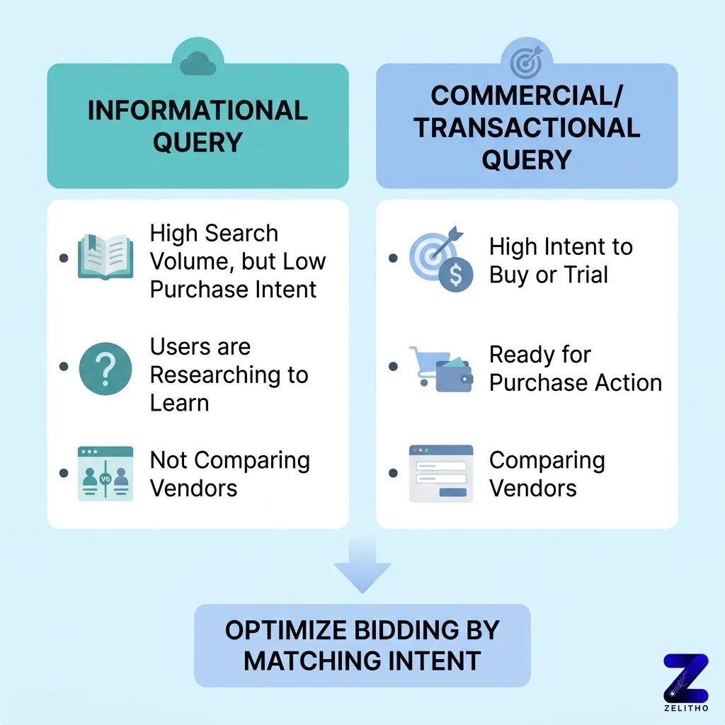 Intent Is the Variable Everyone Skips and It Costs Real Money. The difference between Informational query vs the commercial/transactional query