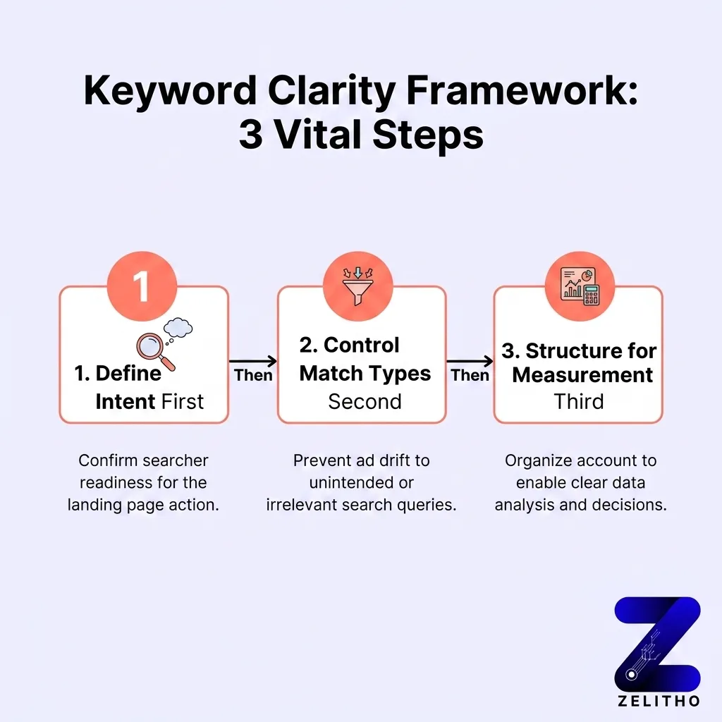 Match Types and Negative Keywords Are How You Control What Actually Triggers Your Ad. The keyword Clarity Framework and the 3 vital steps