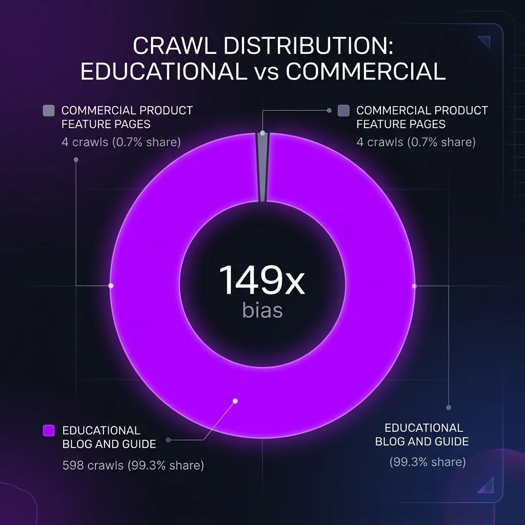 Educational vs. Commercial Crawl Bias Chart