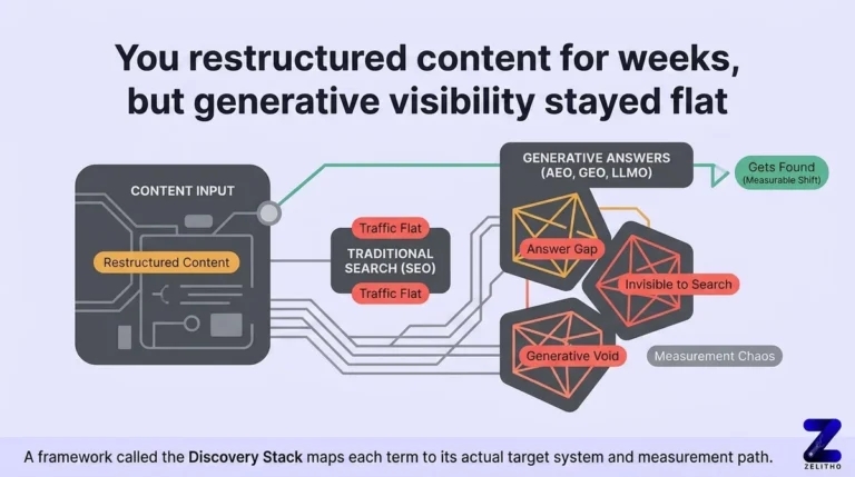 LLMO vs AEO vs GEO vs SEO, what each means and how they differ - Blog by zelitho