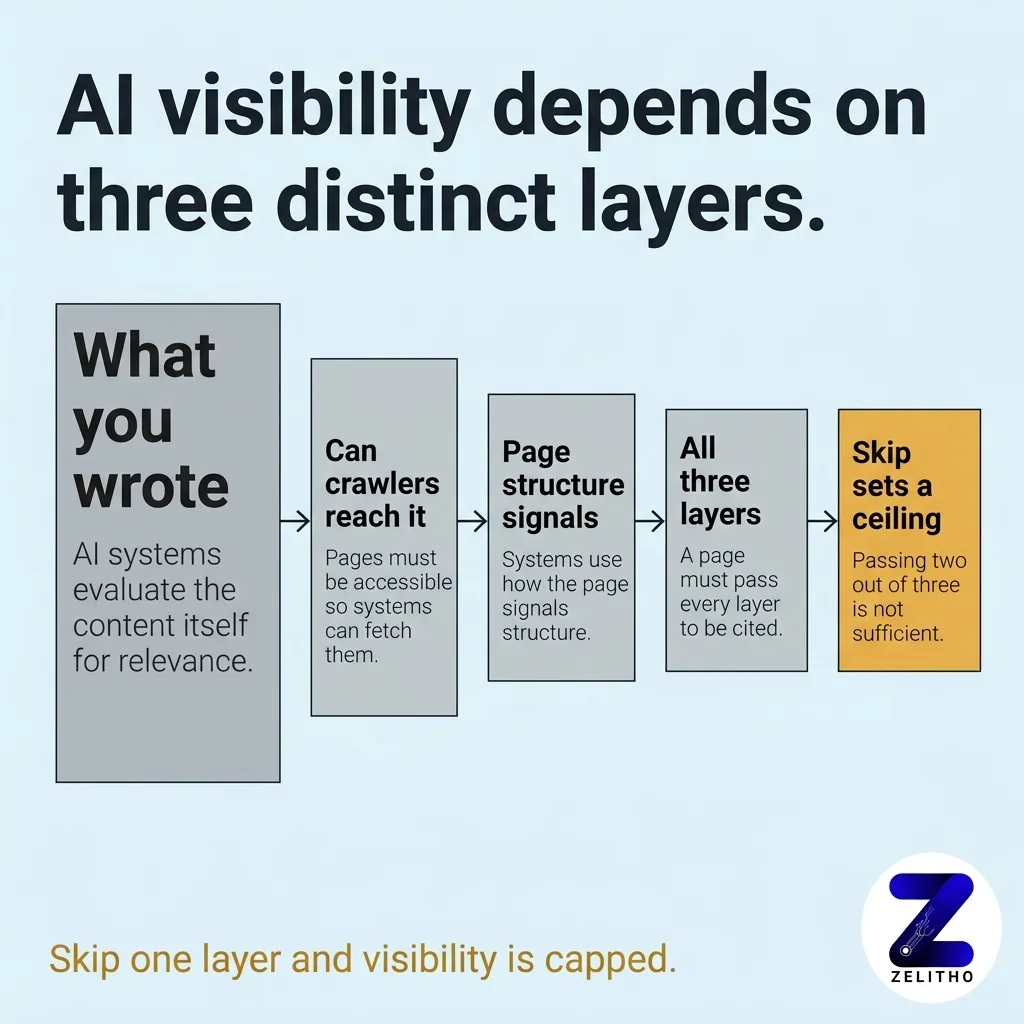 What makes content appear in AI search results?