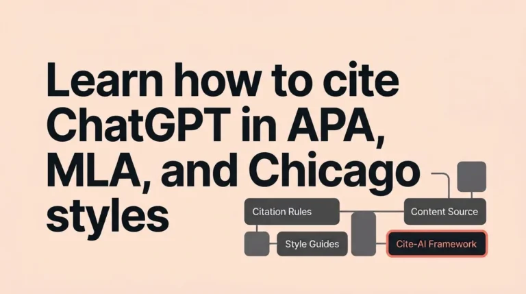 How to Cite ChatGPT in an Academic Paper