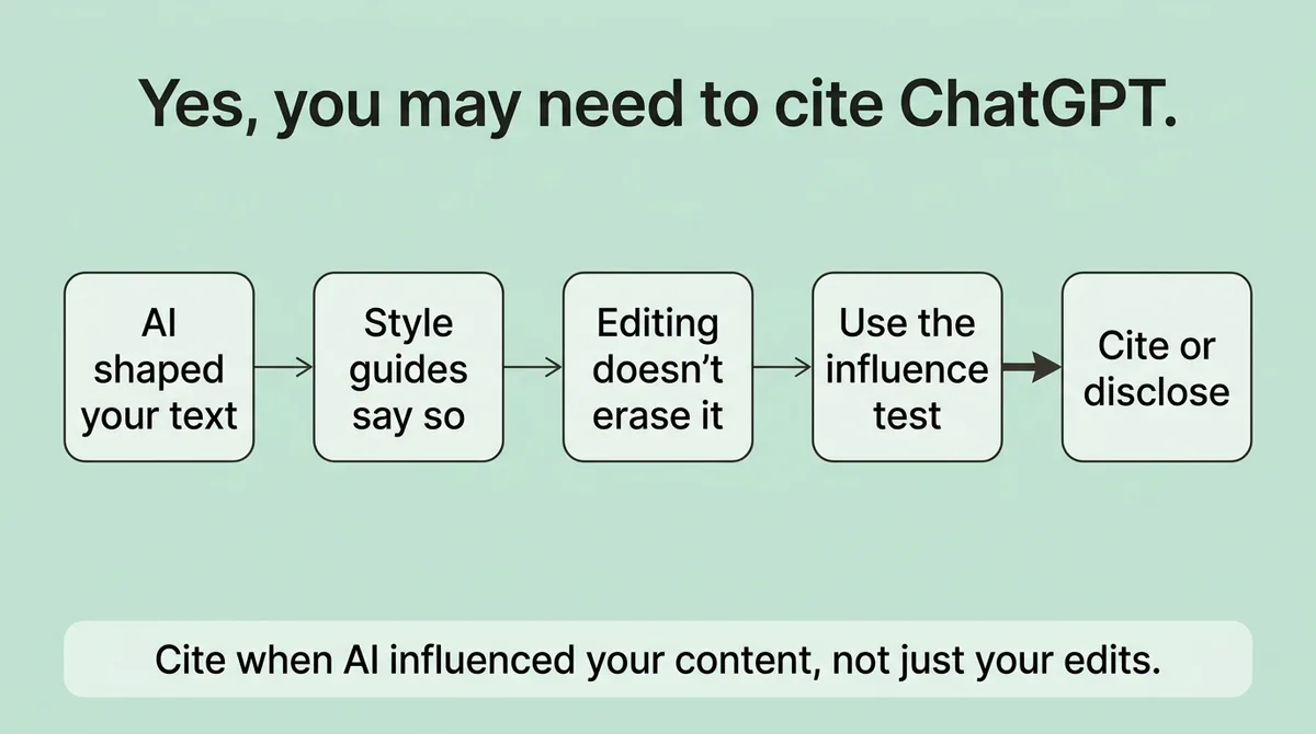 Do you need to cite ChatGPT in an academic paper?