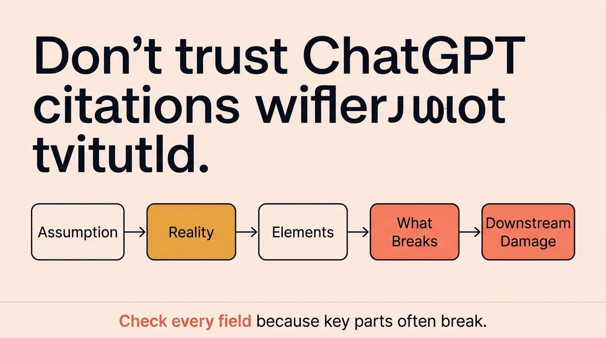 Why You Cannot Let ChatGPT Cite Its Own Sources Without Checking Every Field
