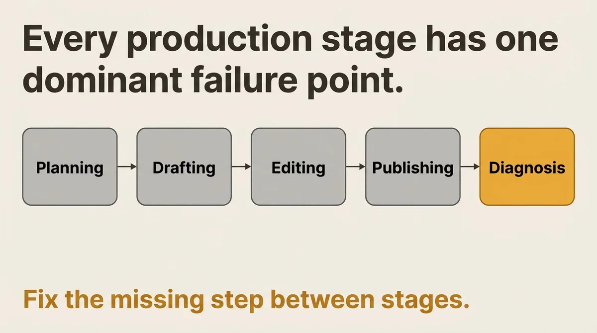 Where Coordination Actually Breaks Down Across Planning, Drafting, Editing, and Publishing