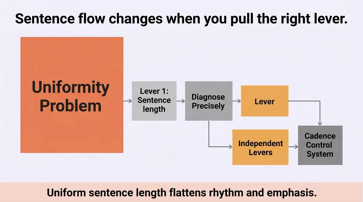 The Four Levers That Control Sentence Flow