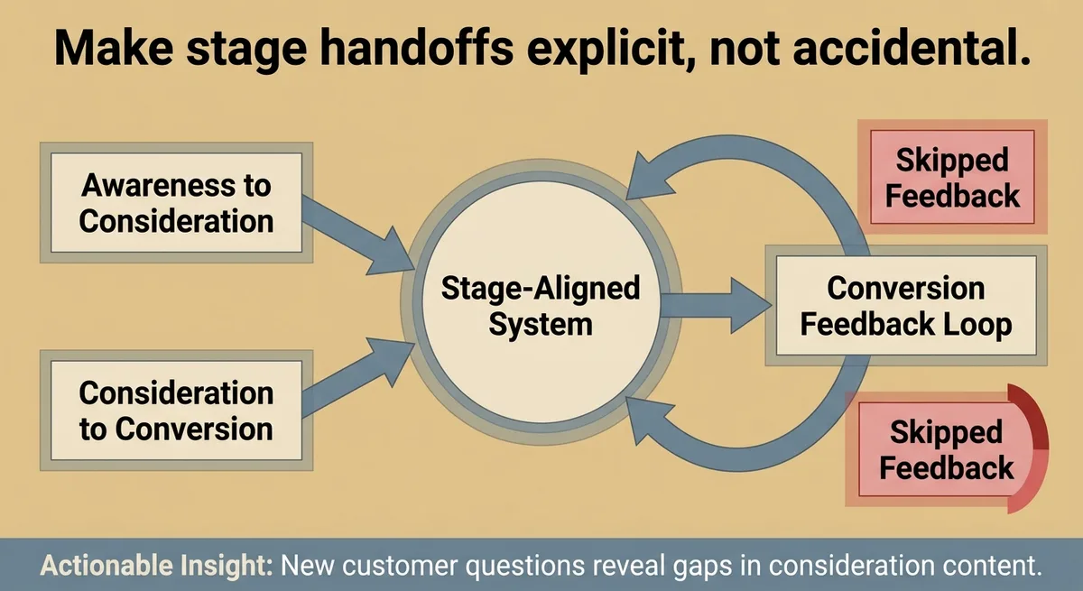 How to Connect the Stages Into a Path That Repeats Without Starting Over