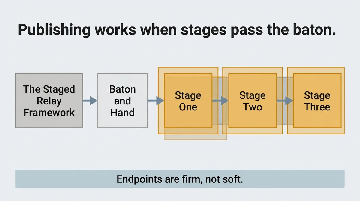 Where each stage ends and the next one must begin