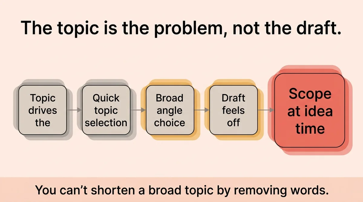 You Are Probably Picking the Wrong Topic for a Short Format