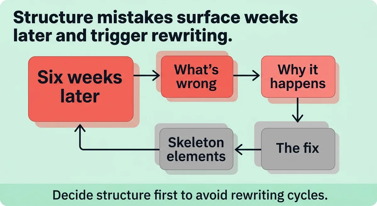 The Structure Layer That Eliminates Most of Your Rewriting