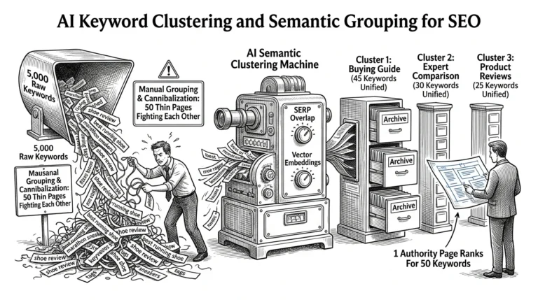 AI Keyword Clustering and Semantic Grouping for SEO Architecture: Eliminating Keyword Cannibalization