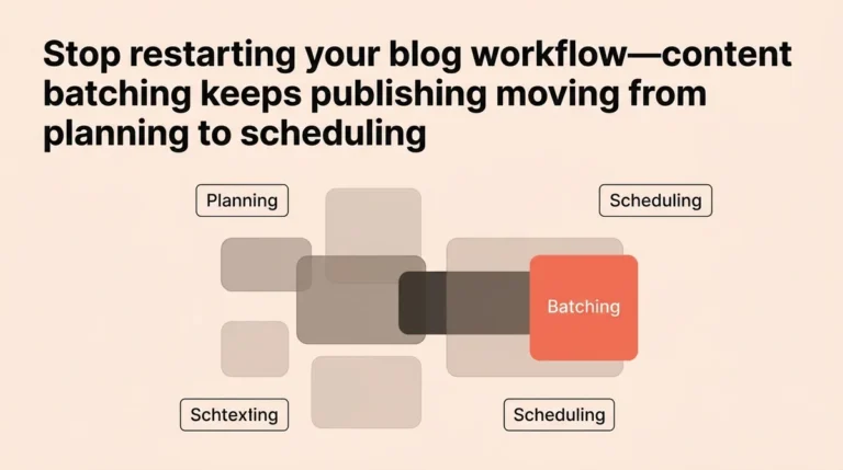 Content Batching for Faster Blog Production