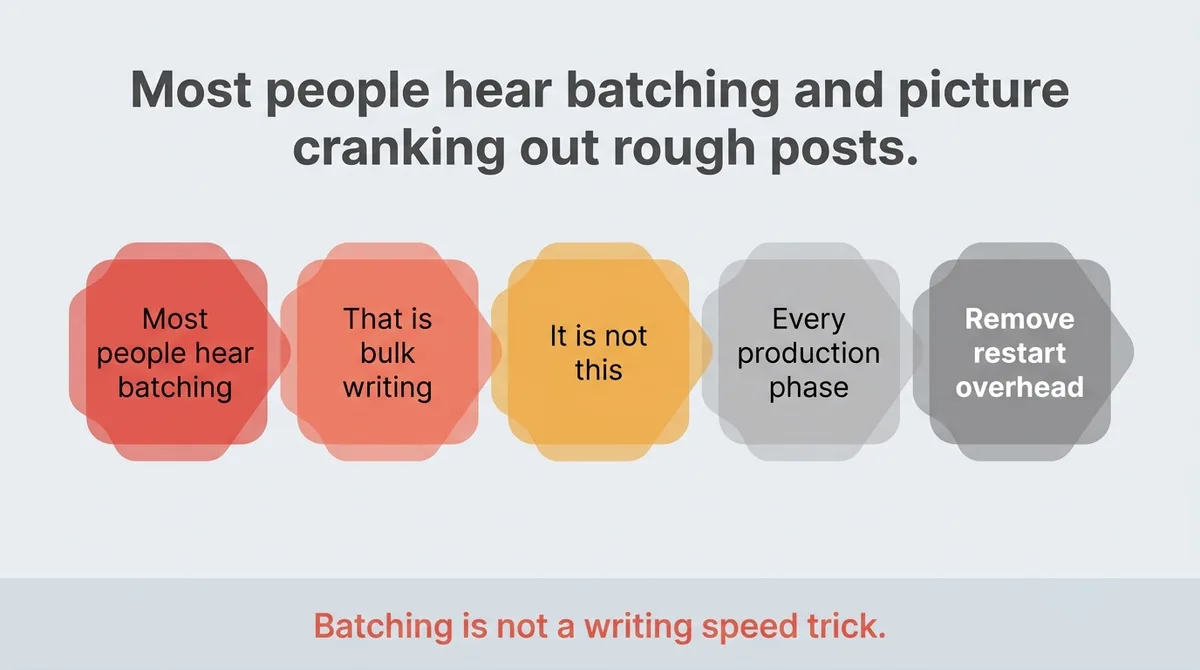 What Content Batching Actually Means and What It Is Not