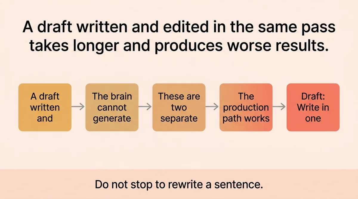 How the Drafting, Editing, and Handoff Sequence Connects Into One Production Path